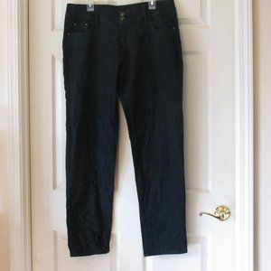 H & S Hollywood Star Jeans Size 20 Dark Wash Straight Leg 33" Inseam